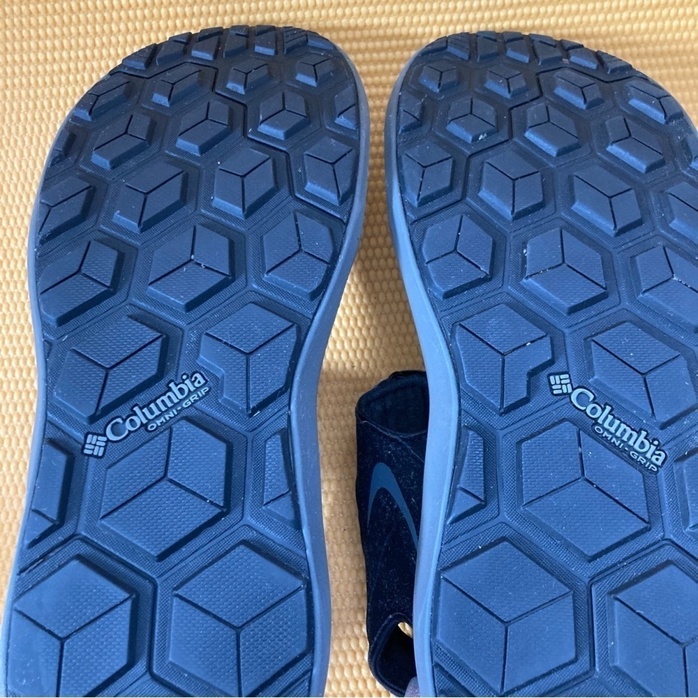 Columbia Sandals Mens 10 Black Techlite Omni Grip Sport Hook & Loop BM4511-010 - Picture 7 of 10